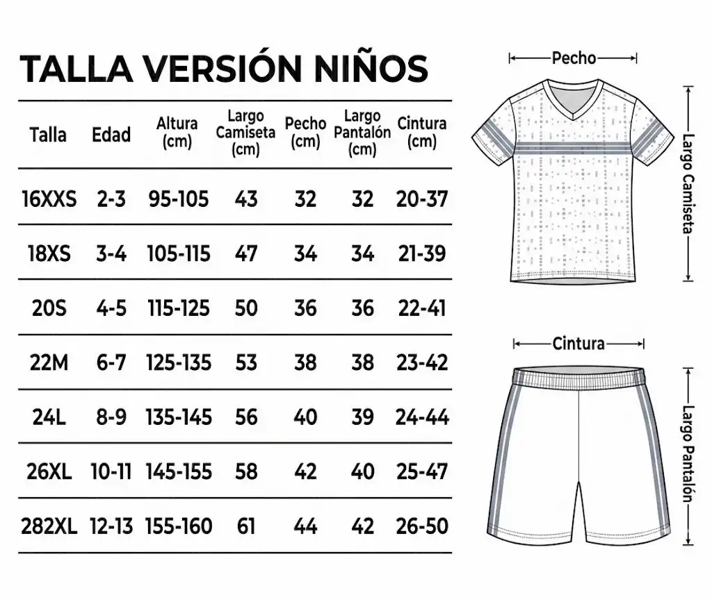 Guía de Tallas